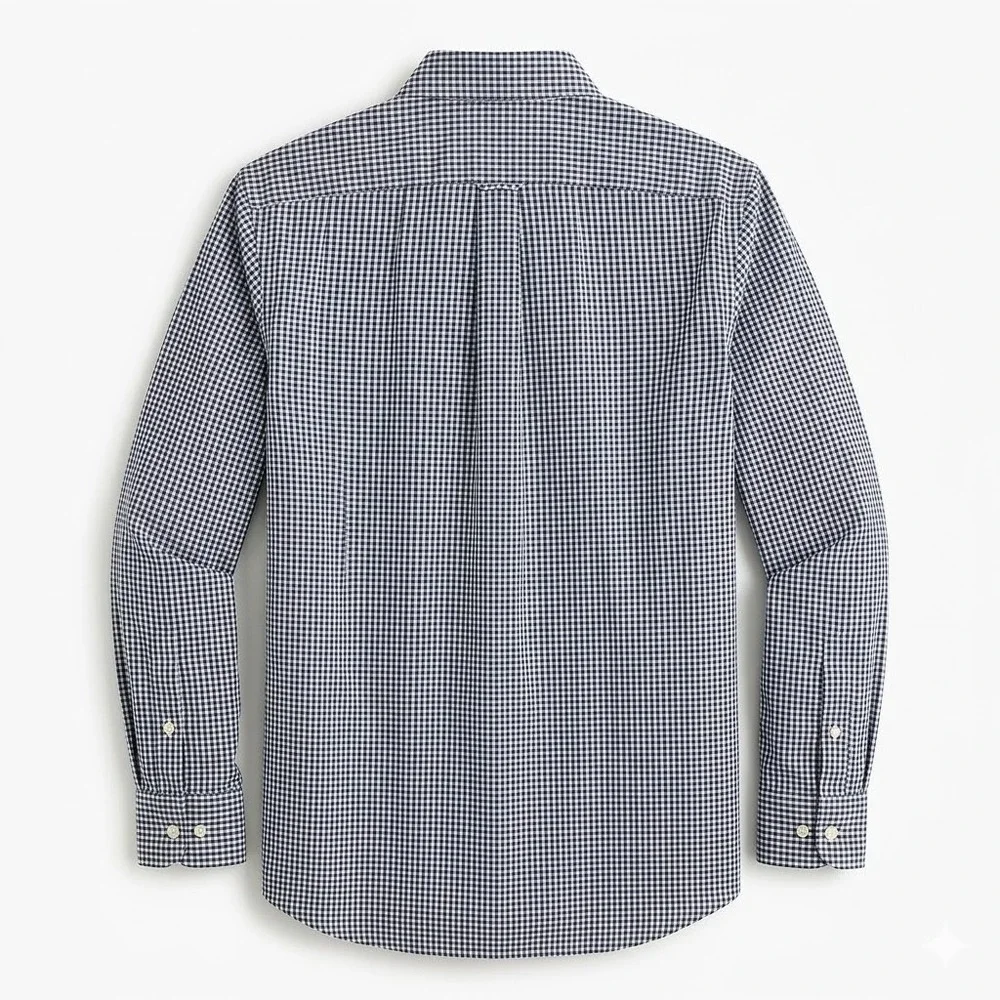 Alan Paine Mens Button Down Shirt Blue Green Long Sleeve Size Medium - CJ - Picture 3 of 10